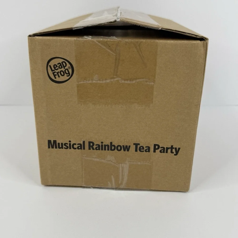 LeapFrog Musical Rainbow Tea Party Teapot Tea Set 50+ Phrases Light & Sounds